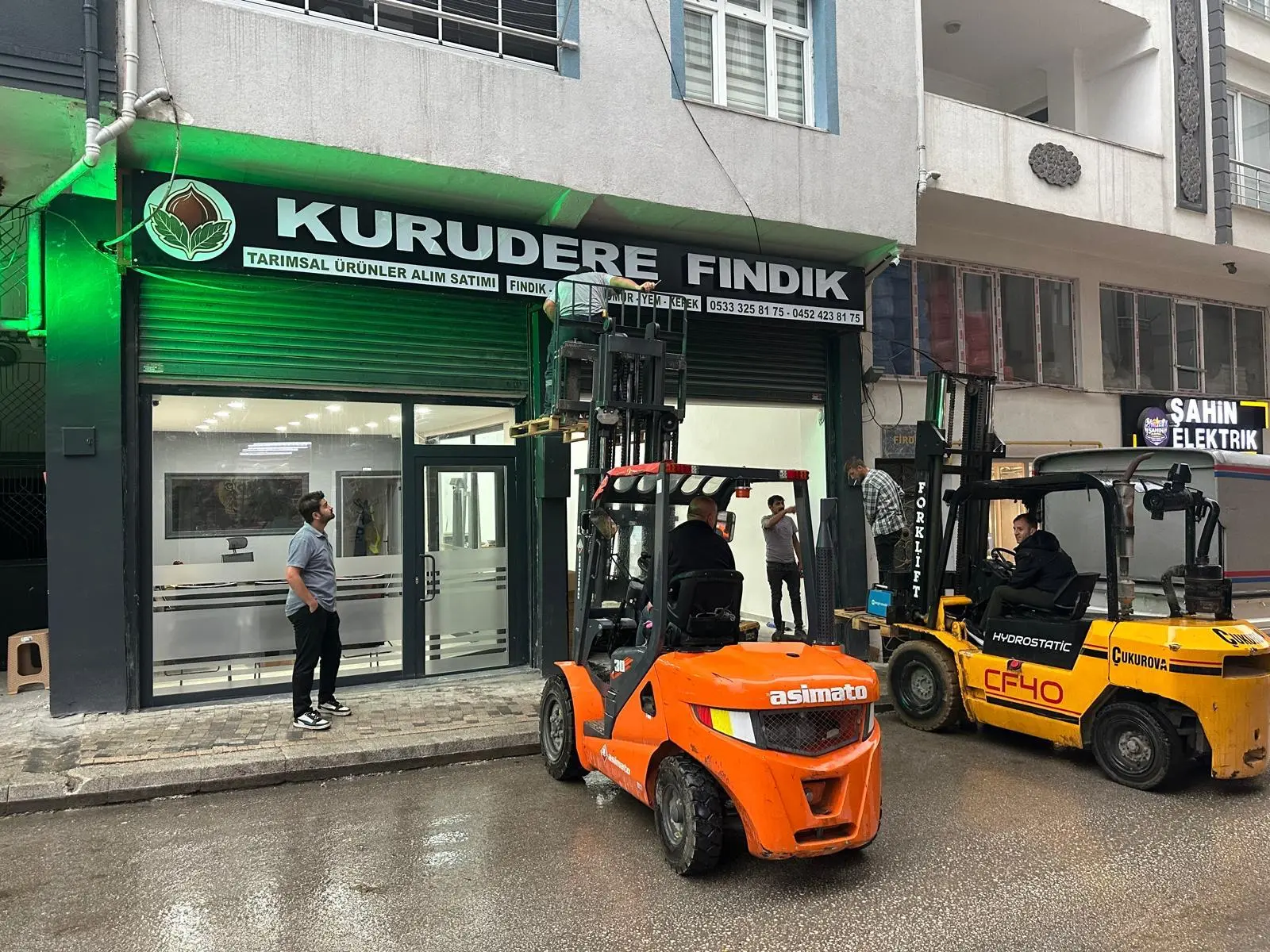 Kumru fındık alım merkezi yeni sezon tesis açılışı hazırlıkları